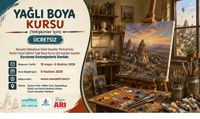 Güzel Sanatlar Merkezi’nde Yağlı Boya ve Kara Kalem Kurslarımız Başlıyor